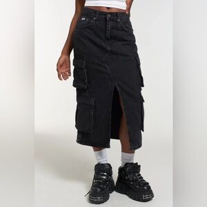 Ragged Priest COMBAT SODA SKIRT - CHARCOAL Size Medium